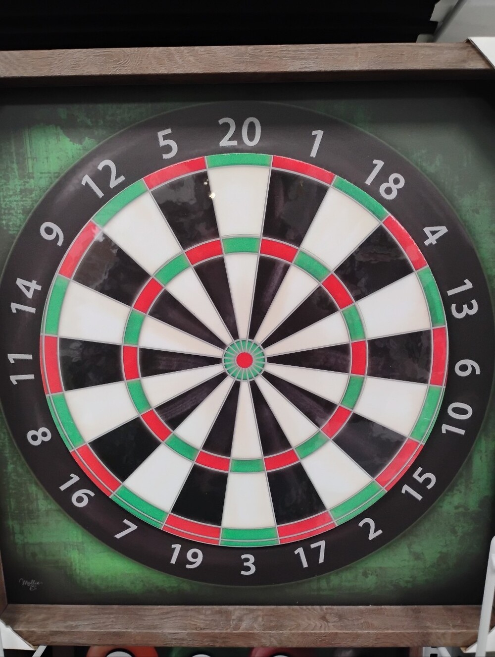 New Professional Electronic Dartboard Target in Black, White, Red & Green